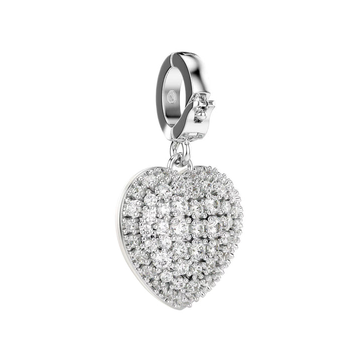 Swarovski Idyllia Charm Verschiedene Schliffe Perlfarbene Beschichtung Herz Weiss Rhodiniert - 5742960