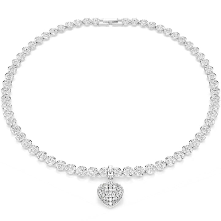 Swarovski Idyllia Charm Verschiedene Schliffe Perlfarbene Beschichtung Herz Weiss Rhodiniert - 5742960