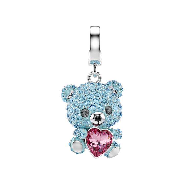 Swarovski Charm Idyllia Tailles variées Ourson Bleu Métal rhodié - 5750253