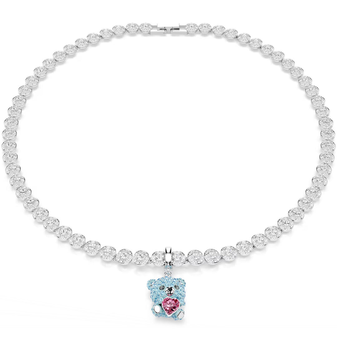 Swarovski Idyllia Charm Verschiedene Schliffe Teddy Blau Rhodiniert - 5750253