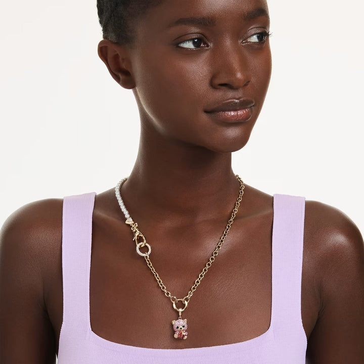 Swarovski Idyllia Charm Verschiedene Schliffe Teddy Rosa Goldlegierungsschicht - 5738357