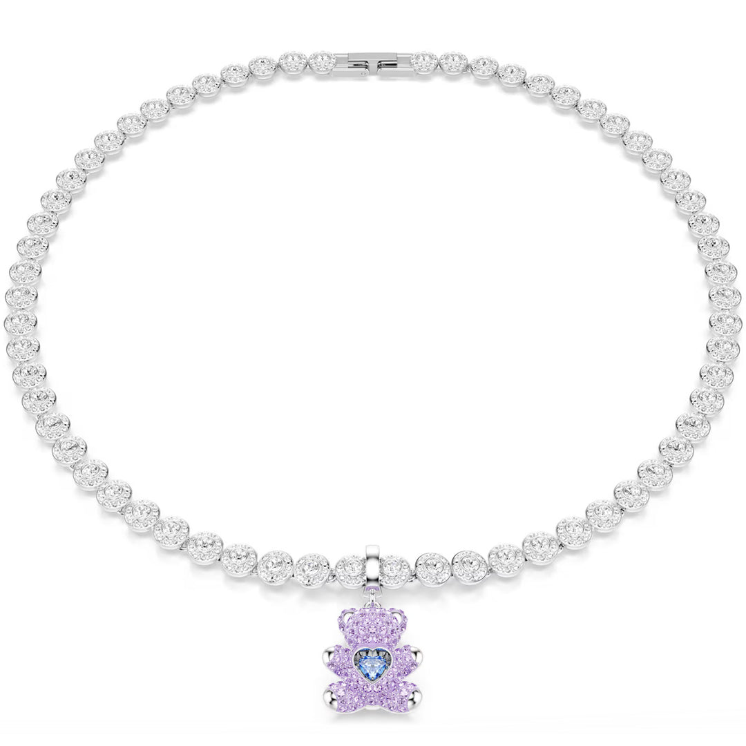 Swarovski Idyllia Charm Verschiedene Schliffe Teddy Violett Rhodiniert - 5745610