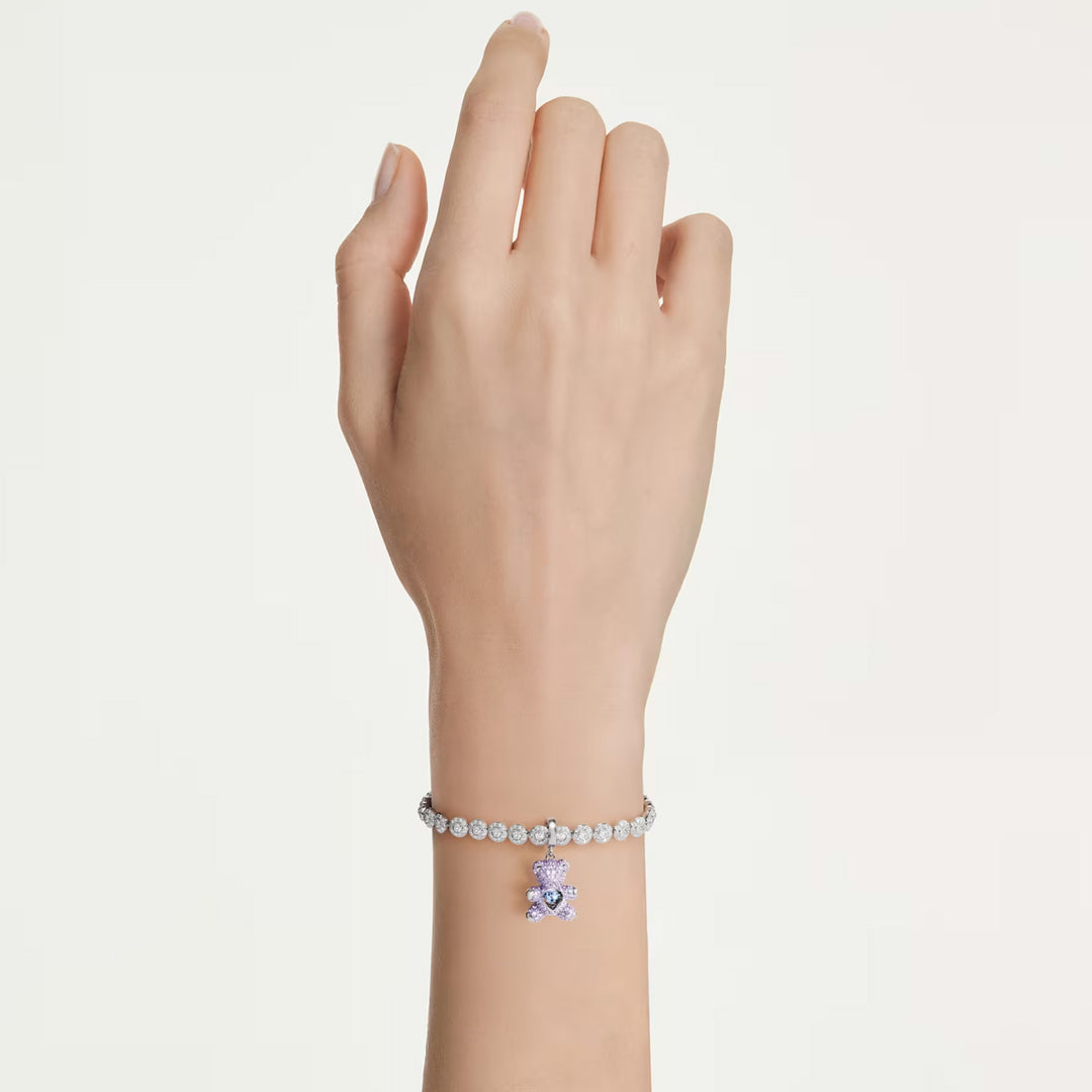 Swarovski Idyllia Charm Verschiedene Schliffe Teddy Violett Rhodiniert - 5745610
