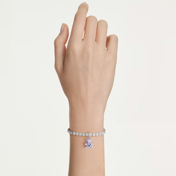Swarovski Idyllia Charm Verschiedene Schliffe Teddy Violett Rhodiniert - 5745610