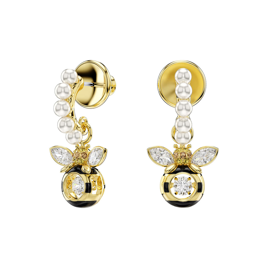 Swarovski Idyllia Drop Ohrhänger Kristallperle Verschiedene Schliffe Biene Mehrfarbig Goldlegierungsschicht - 5742678