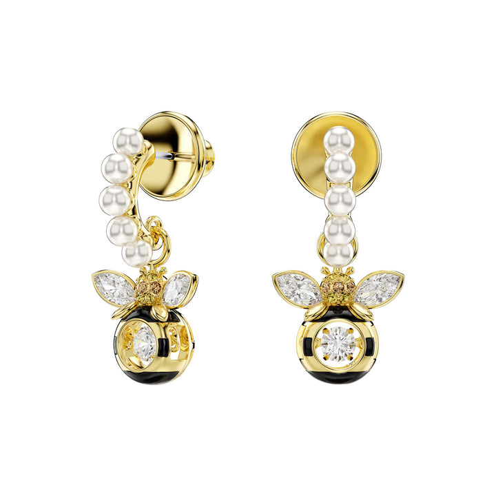 Swarovski Idyllia Drop Ohrhänger Kristallperle Verschiedene Schliffe Biene Mehrfarbig Goldlegierungsschicht - 5742678