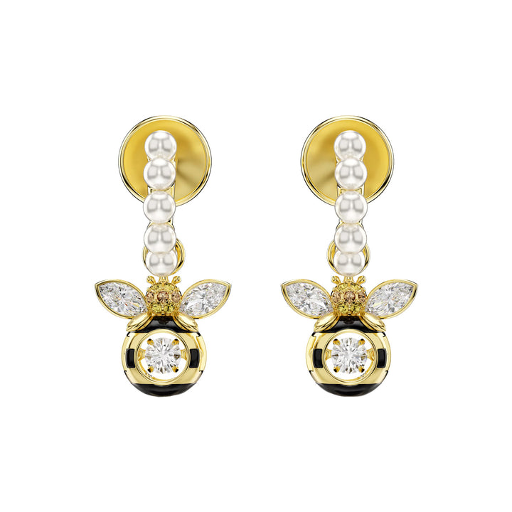 Swarovski Idyllia Drop Ohrhänger Kristallperle Verschiedene Schliffe Biene Mehrfarbig Goldlegierungsschicht - 5742678
