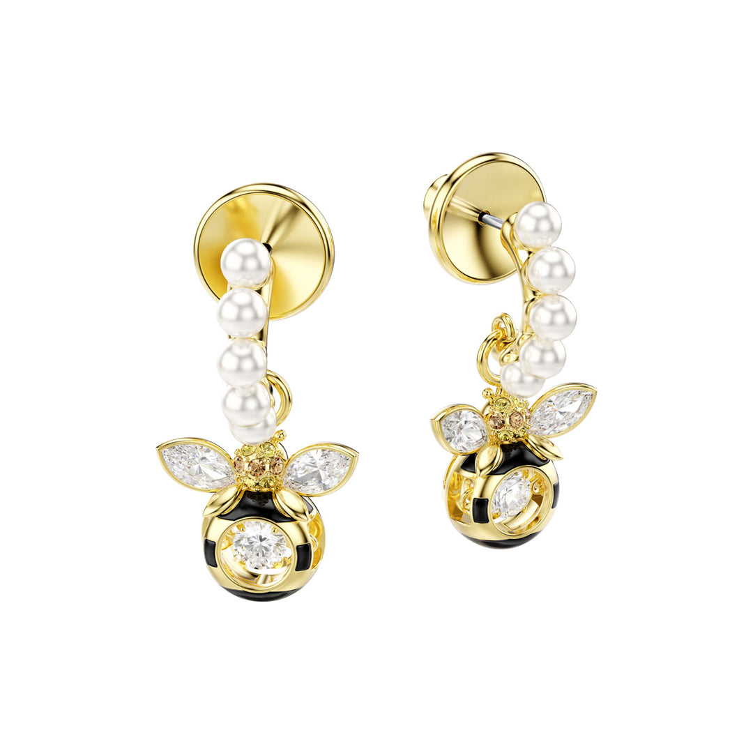 Swarovski Idyllia Drop Ohrhänger Kristallperle Verschiedene Schliffe Biene Mehrfarbig Goldlegierungsschicht - 5742678