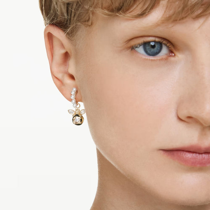 Swarovski Idyllia Drop Ohrhänger Kristallperle Verschiedene Schliffe Biene Mehrfarbig Goldlegierungsschicht - 5742678