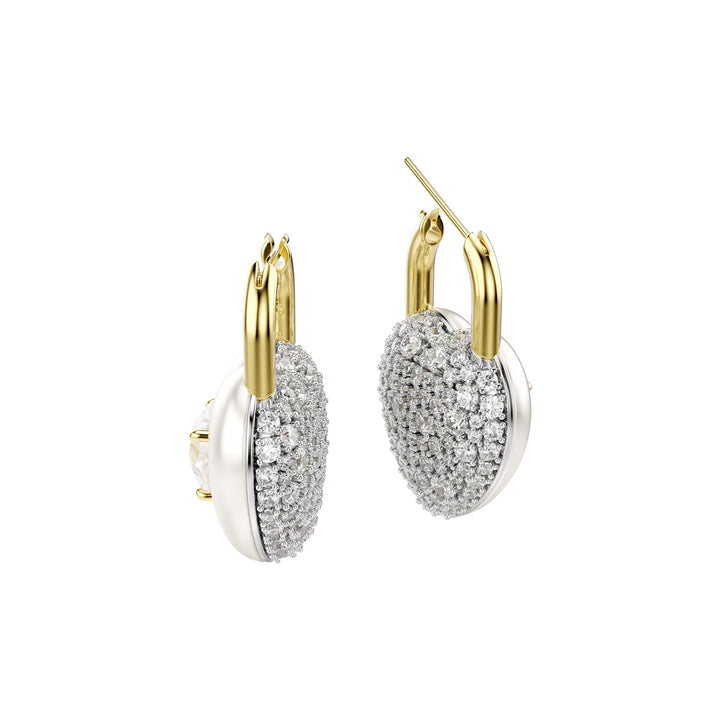 Swarovski Idyllia Drop Ohrhänger Verschiedene Schliffe Herz Weiss Goldlegierungsschicht - 5737297