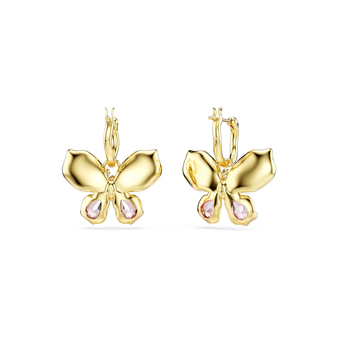 Swarovski Idyllia Drop Ohrhänger Verschiedene Schliffe Pavé Schmetterling Mehrfarbig Goldlegierungsschicht - 5709953
