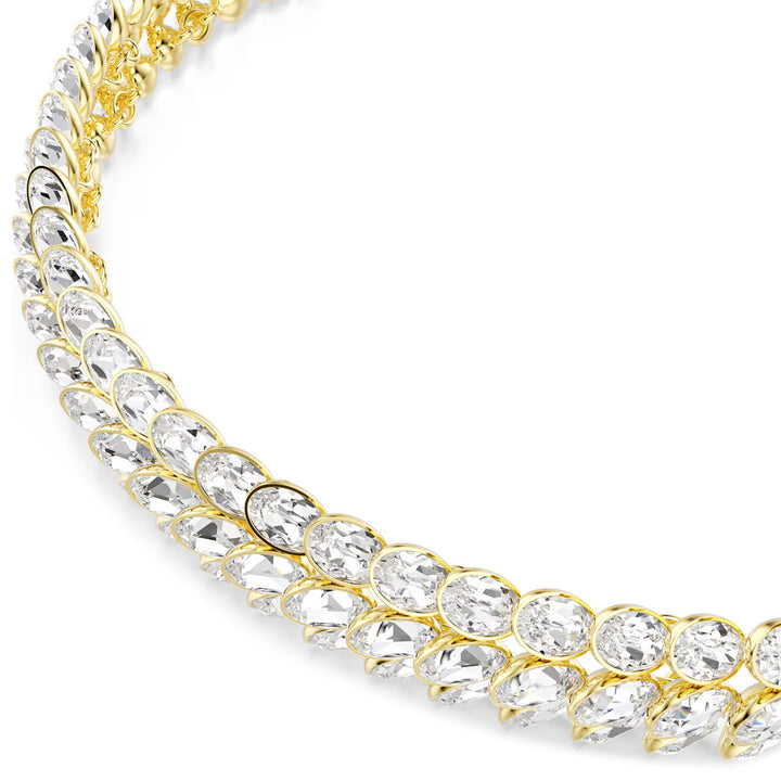 Swarovski Idyllia Halsband Oval Schliff Weiss Goldlegierungsschicht - 5723541