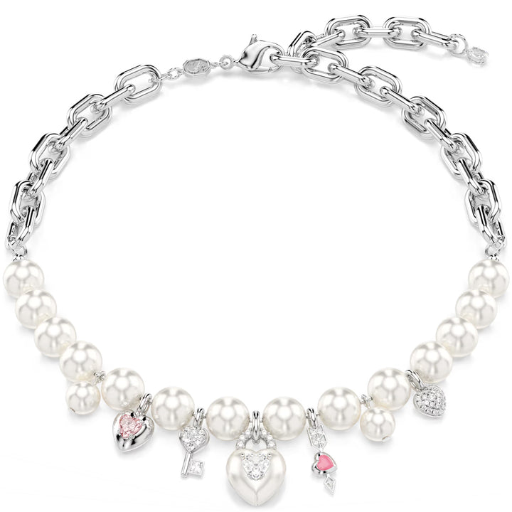 Swarovski Collana Idyllia Crystal Pearl Taglio misto Bianca Placcato rodio - 5749601
