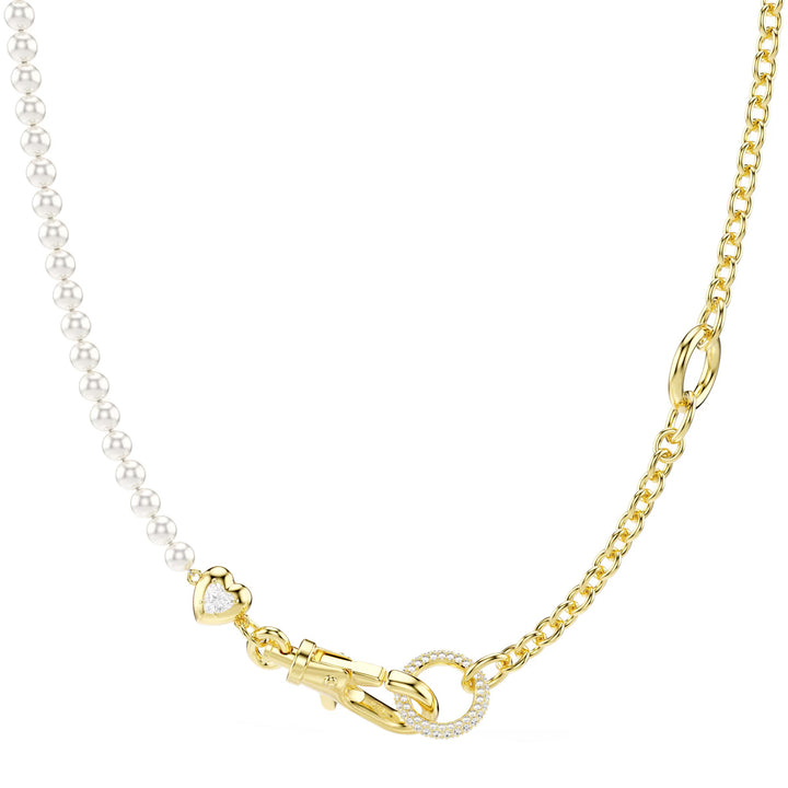 Swarovski Idyllia necklace Crystal pearl White Gold tone plated - 5742961
