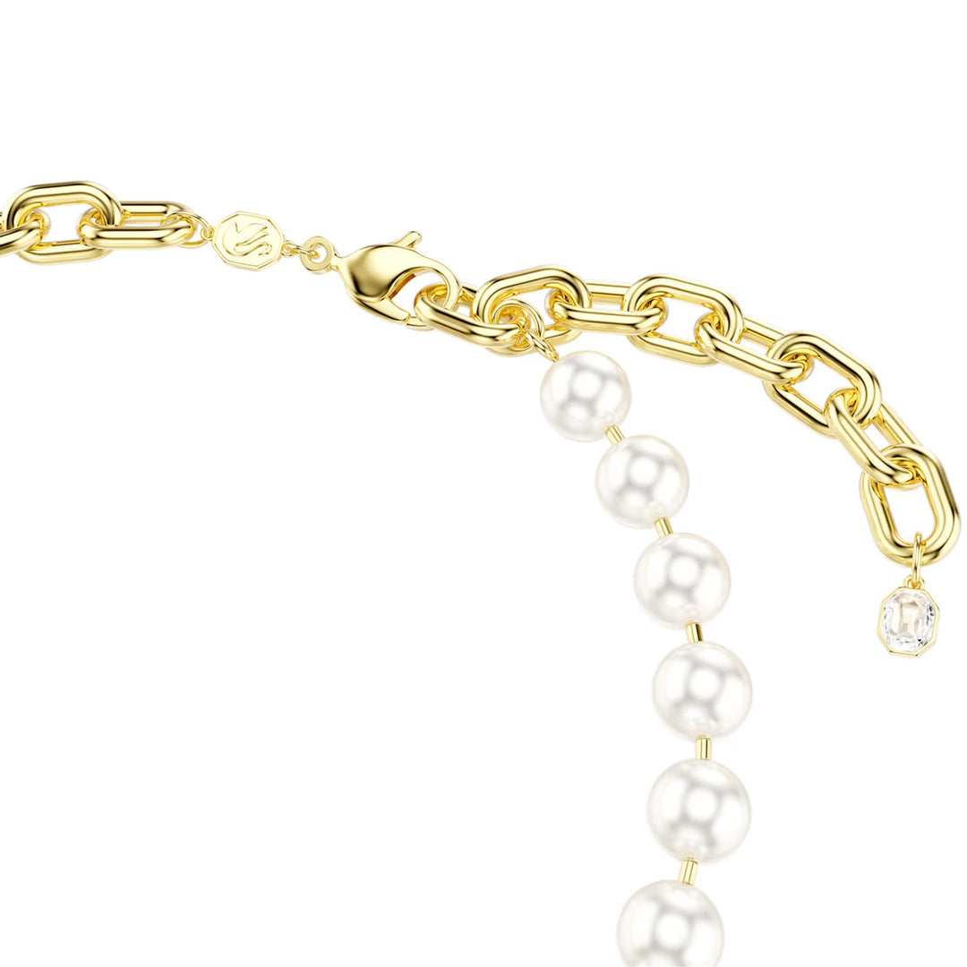 Swarovski Idyllia Halskette Kristallperle Weiss Goldlegierungsschicht - 5743993