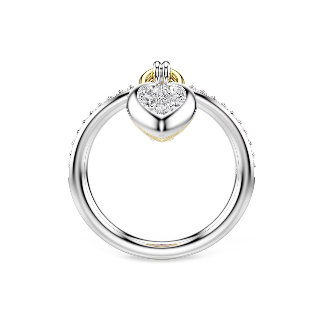 Swarovski Idyllia Motiv Ring Verschiedene Schliffe Herz Rosa Metallmix