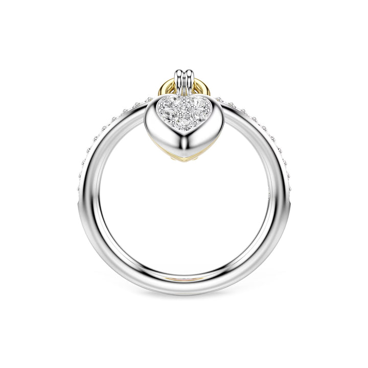 Swarovski Idyllia Motiv Ring Verschiedene Schliffe Herz Rosa Metallmix