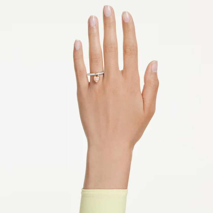 Swarovski Idyllia Motiv Ring Verschiedene Schliffe Herz Rosa Metallmix