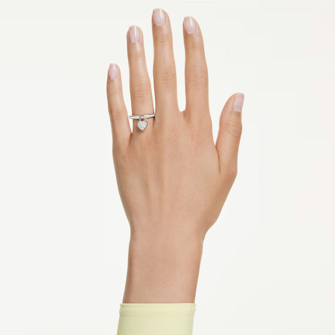 Swarovski Idyllia Motiv Ring Verschiedene Schliffe Herz Rosa Metallmix