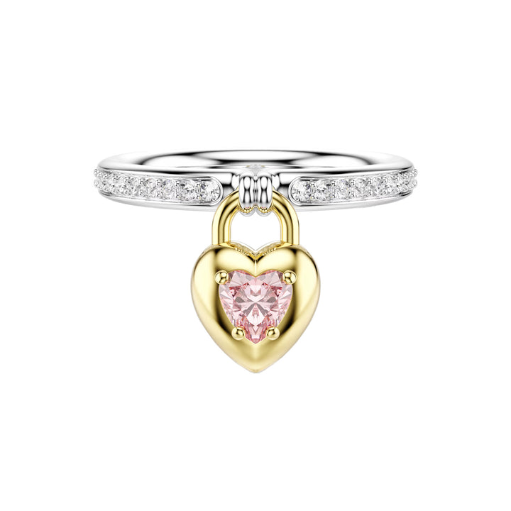 Swarovski Idyllia Motiv Ring Verschiedene Schliffe Herz Rosa Metallmix