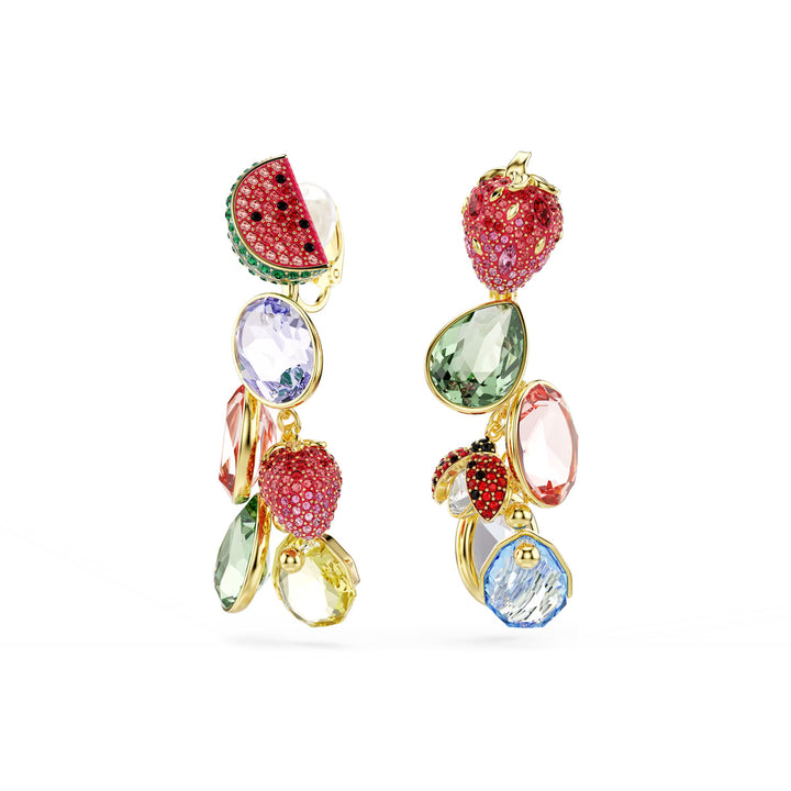 Swarovski Orecchini a clip Idyllia Taglio misto Multicolore Placcato color oro - 5743818
