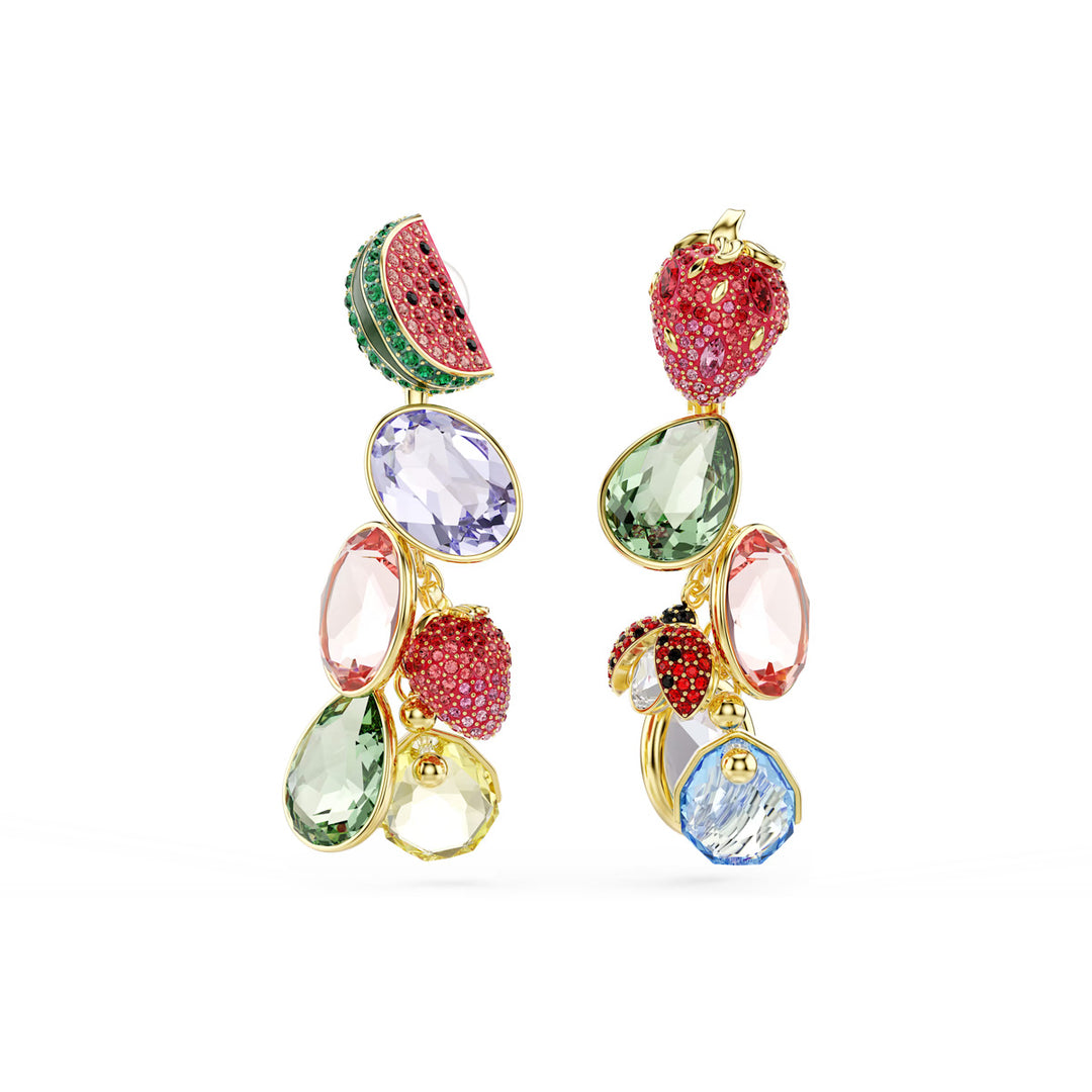 Swarovski Idyllia Ohrclips Verschiedene Schliffe Mehrfarbig Goldlegierungsschicht - 5743818