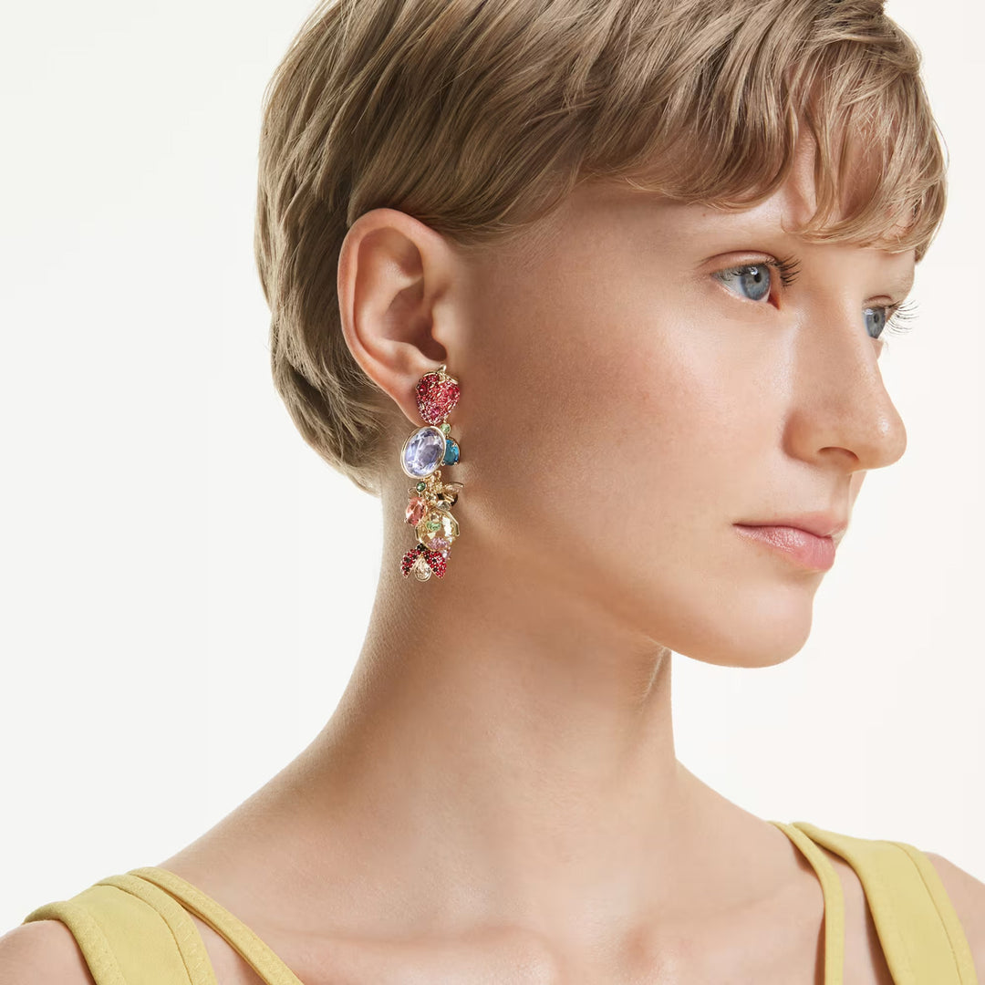 Swarovski Idyllia Ohrclips Verschiedene Schliffe Mehrfarbig Goldlegierungsschicht - 5743818