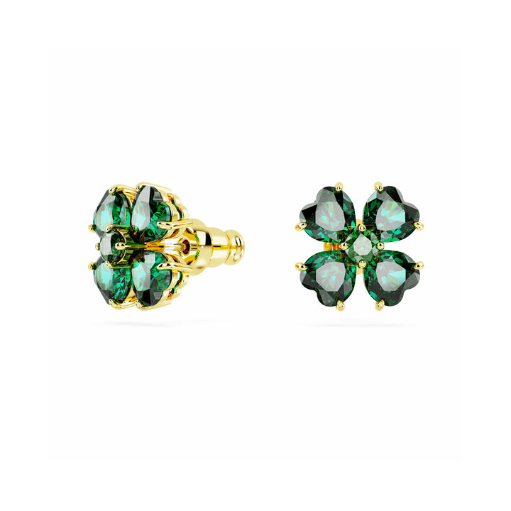 Swarovski Idyllia Ohrstecker Glücksklee Grün Goldlegierungsschicht - 5666236