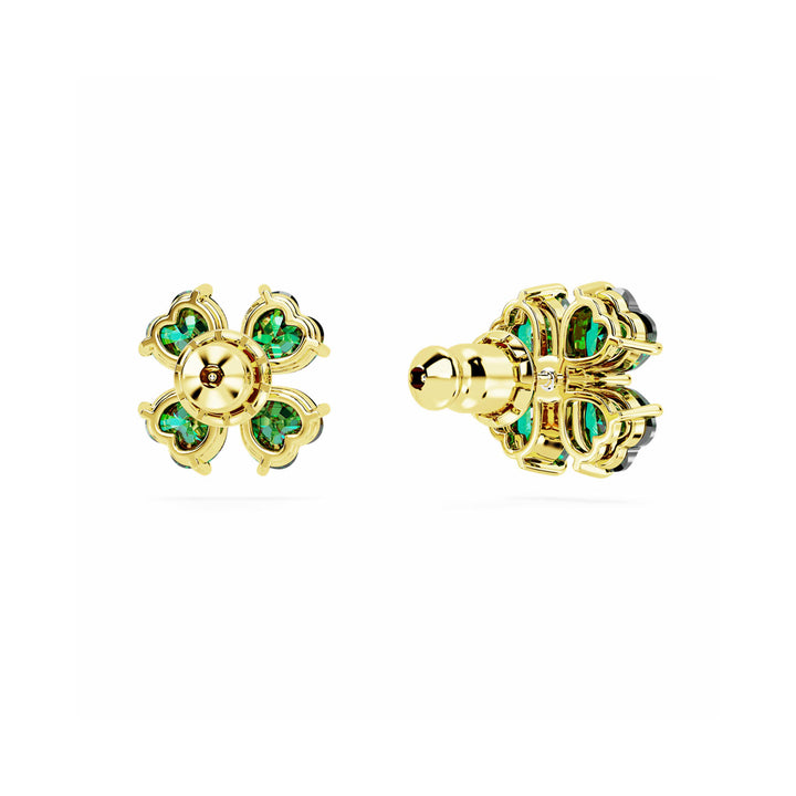 Swarovski Idyllia Ohrstecker Glücksklee Grün Goldlegierungsschicht - 5666236