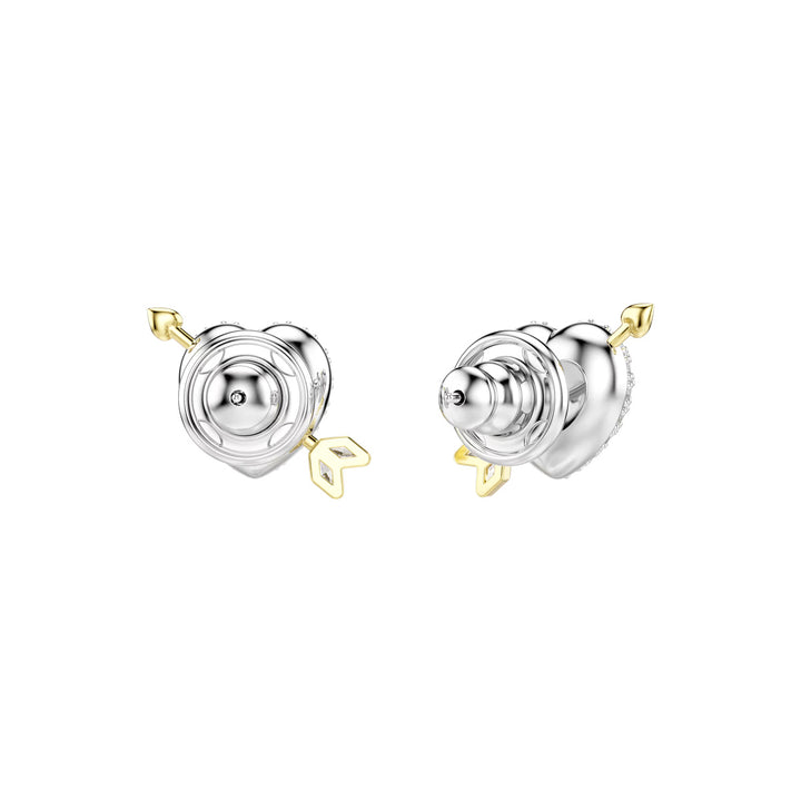 Swarovski Idyllia Ohrstecker Verschiedene Schliffe Herz mit Pfeil Weiss Metallmix - 5737298