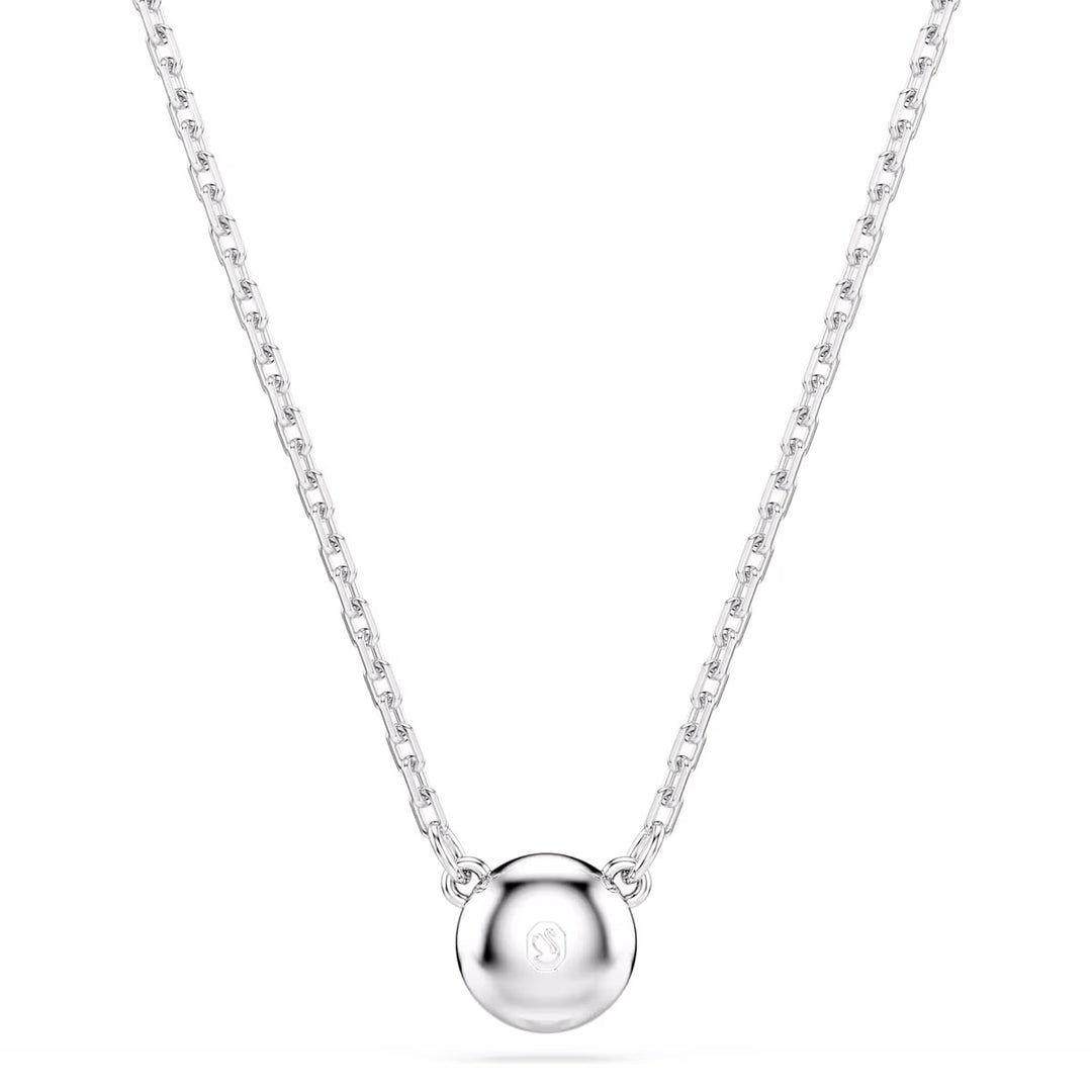 Swarovski Imber Halskette Rundschliff Weiss Rhodiniert - 5696039