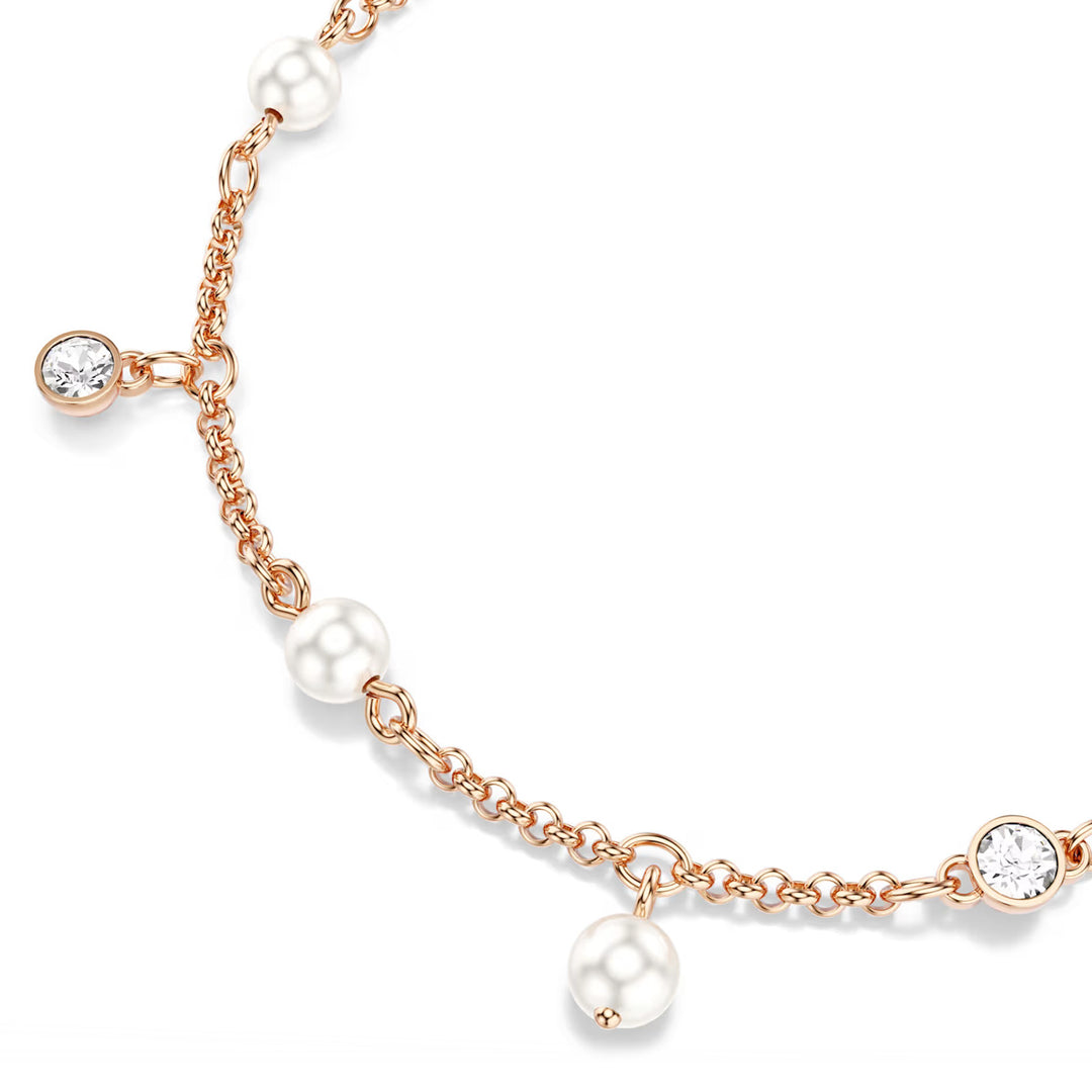 Swarovski Imber Armband Kristallperle Rundschliff Weiss 18K roségoldbeschichtet - 5754243