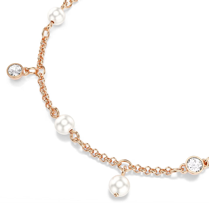 Swarovski Imber Armband Kristallperle Rundschliff Weiss 18K roségoldbeschichtet - 5754243