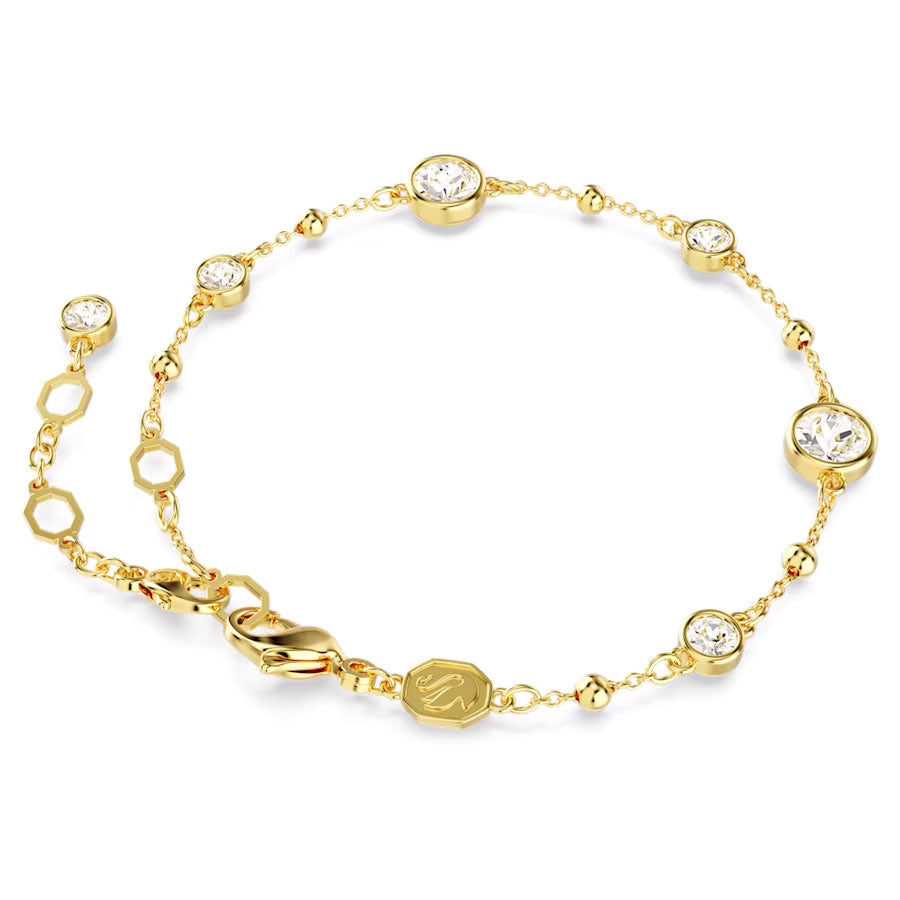 Swarovski Imber Armband Rundschliff Weiss Goldlegierungsschicht - 5680094