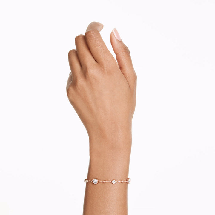 Swarovski Imber Armband Rundschliff Weiss Roségold Legierungsschicht - 5730677