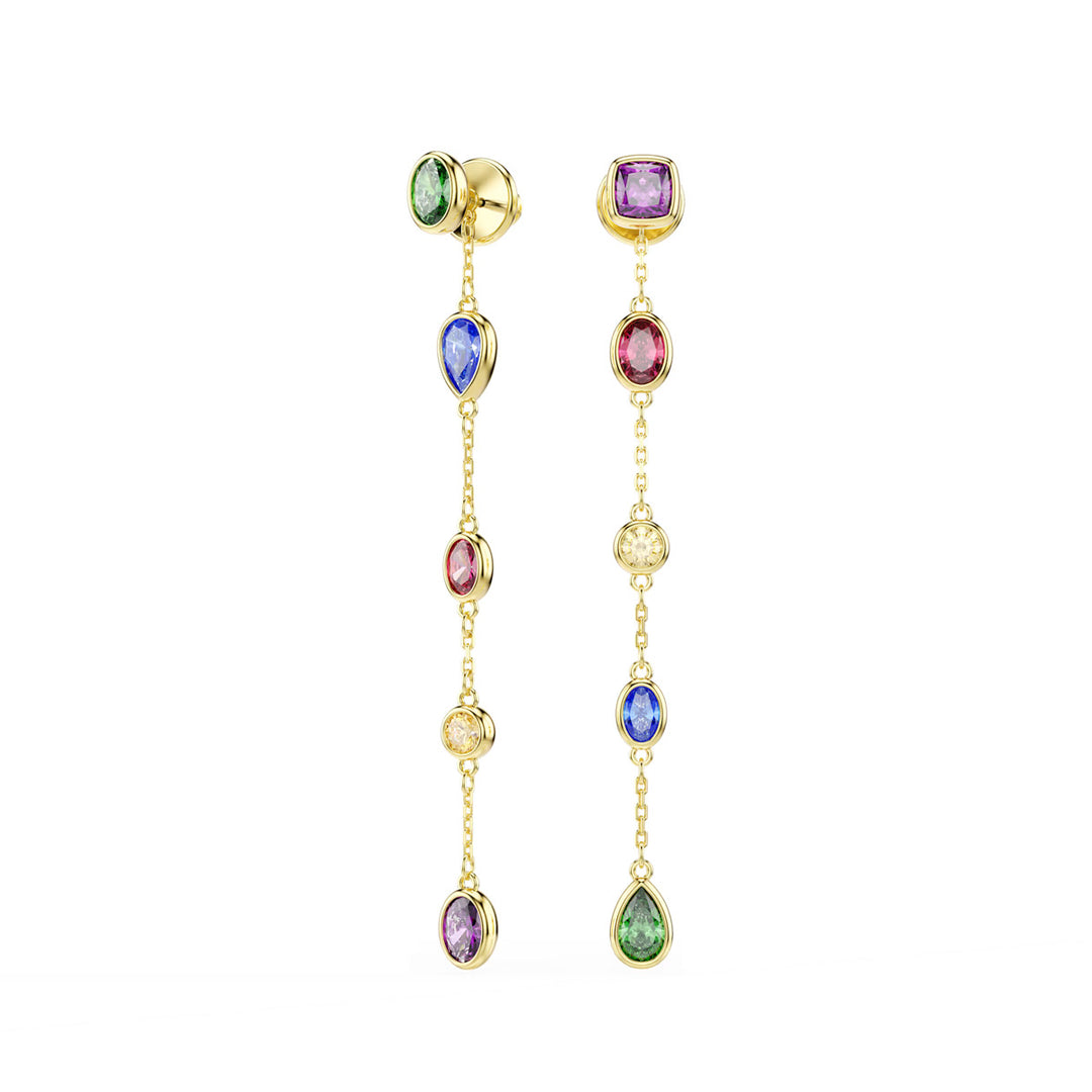 Swarovski Orecchini pendenti Imber Taglio misto Multicolore Finitura oro 18K - 5753289