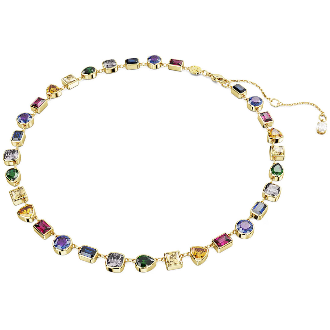 Swarovski Imber Tennis Halskette Verschiedene Schliffe Mehrfarbig Goldlegierungsschicht - 5662915