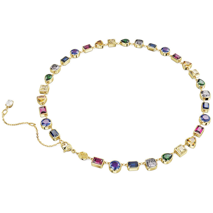 Swarovski Imber Tennis Halskette Verschiedene Schliffe Mehrfarbig Goldlegierungsschicht - 5662915