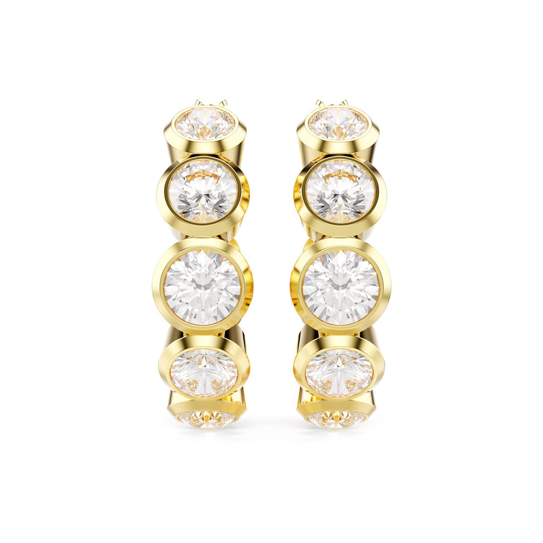 Swarovski Imber Kreolen Rundschliff Weiss Goldlegierungsschicht - 5711483