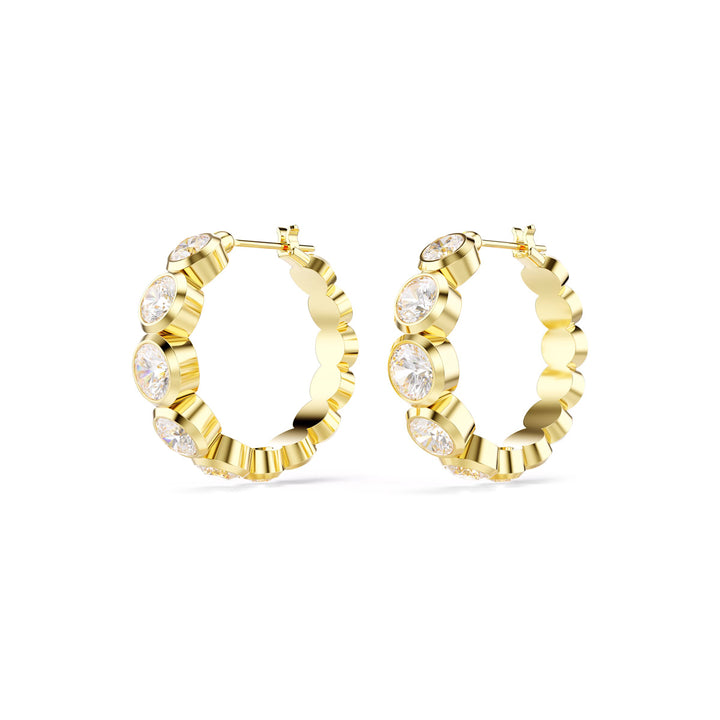 Swarovski Imber Kreolen Rundschliff Weiss Goldlegierungsschicht - 5711483