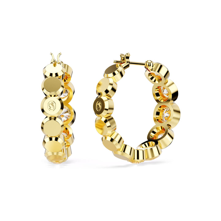Swarovski Imber Kreolen Rundschliff Weiss Goldlegierungsschicht - 5711483
