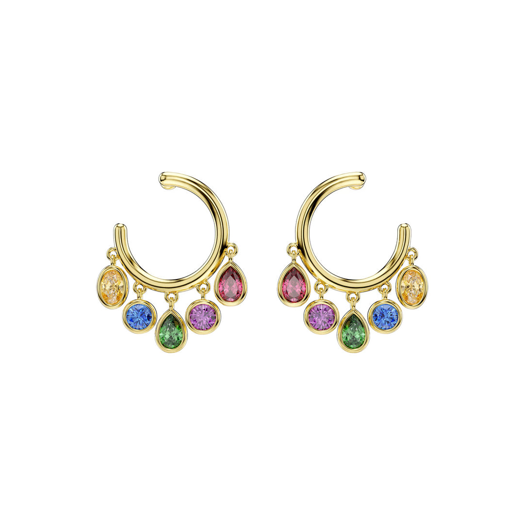 Swarovski Imber Kreolen Verschiedene Schliffe Mehrfarbig 18K goldbeschichtet - 5753263