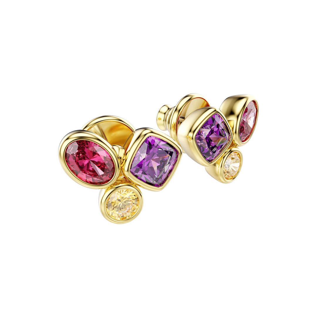 Swarovski Imber Ohrstecker Verschiedene Schliffe Mehrfarbig 18K goldbeschichtet - 5760019
