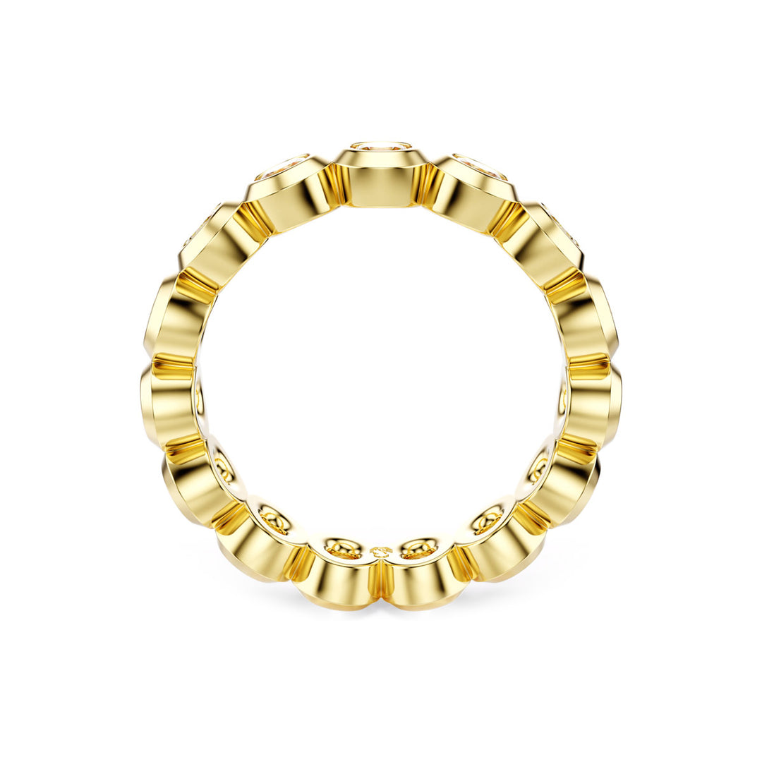Swarovski Imber Ring Rundschliff Weiss Gold