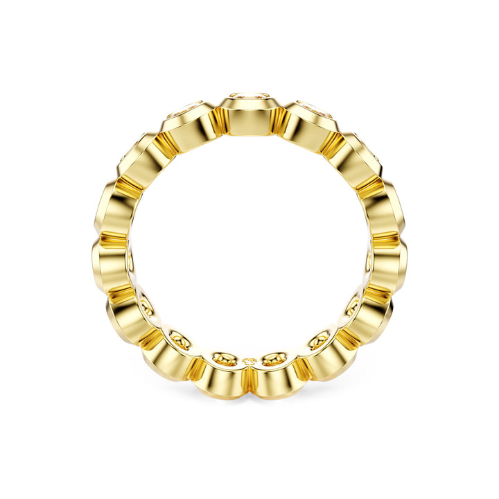 Swarovski Imber Ring Rundschliff Weiss Gold