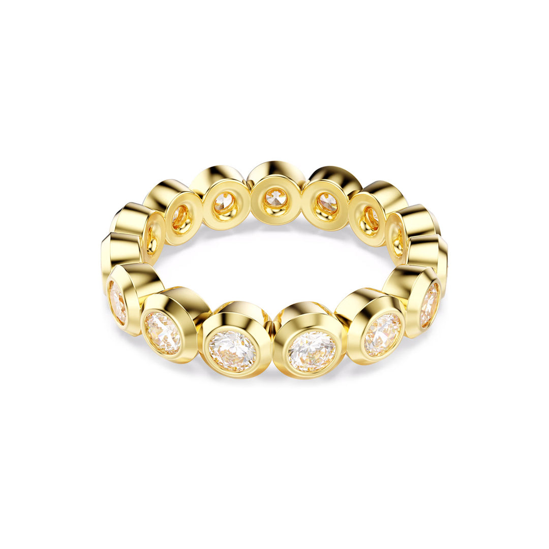 Swarovski Imber Ring Rundschliff Weiss Gold