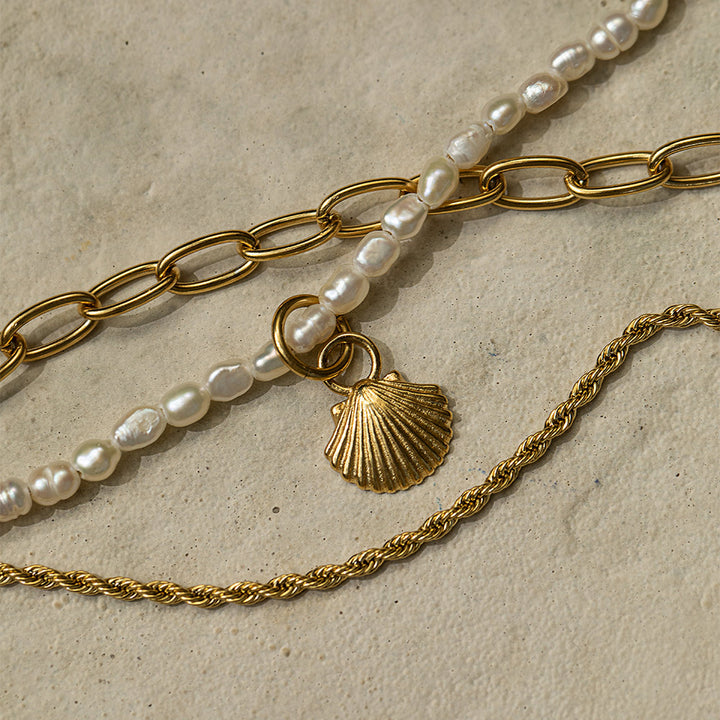 Paul Hewitt Scallop Shell Charm Gold - PH-JE-0435