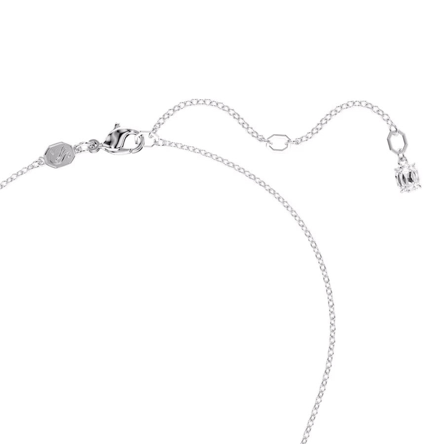 Swarovski Insigne Halskette Verschiedene Schliffe Kreuz Weiss Rhodiniert - 5675573