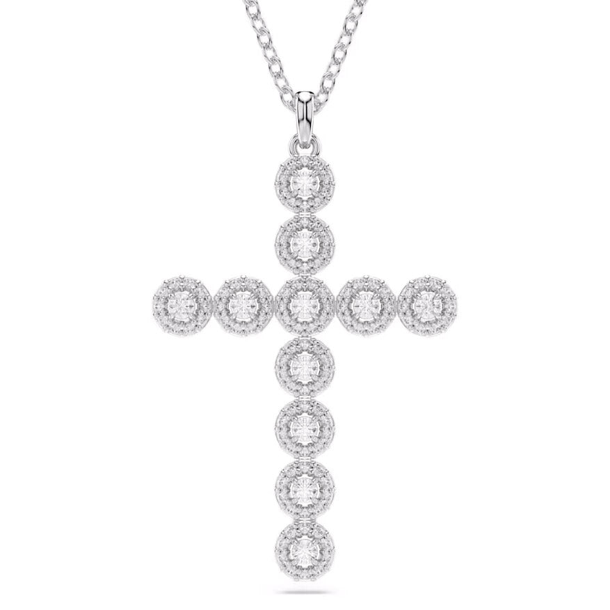 Swarovski Insigne Halskette Verschiedene Schliffe Kreuz Weiss - 5675573