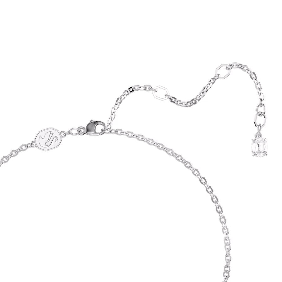 Swarovski Insigne Halskette Pavé Kreuz Weiss Rhodiniert - 5675577